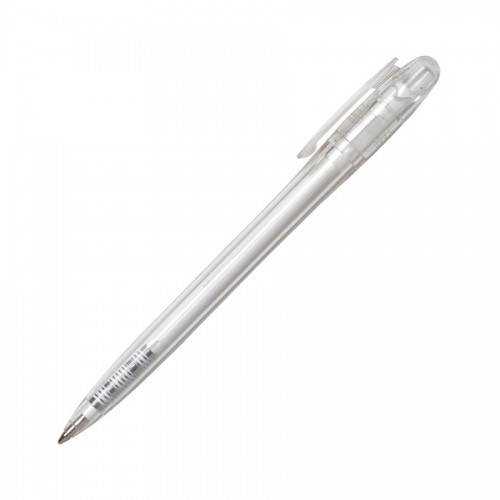 Ручка шариковая BAY, прозрачный белый