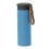 Термос вакуумный STRIPE, 450 мл, голубой, черный