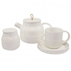 Набор 'Прованс':чайник,чайная пара и сахарница в подарочной упаковке, белый