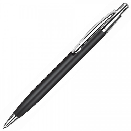 EPSILON, ручка шариковая, черный/хром, металл, черный, серебристый