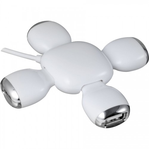 USB-разветвитель (длина провода 80см), белый