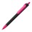 Ручка шариковая FORTE SOFT BLACK, покрытие soft touch, черный, розовый
