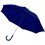 Зонт-трость с пластиковой ручкой, механический, тёмно-синий