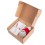 Подарочный набор RANGE: бизнес-блокнот, ручка, зарядное устройство, игрушка,  коробка, стружка, красный