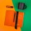 Набор подарочный BLACKEDITION:  кружка, блокнот, ручка, аккумулятор,  черный/оранжевый, черный, оранжевый