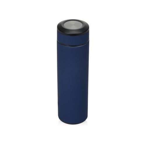 Термос Confident с покрытием soft-touch 420мл, темно-синий