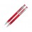 Набор Онтарио: ручка шариковая, карандаш механический, красный/серебристый