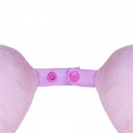 Подушка Basic из микрофибры с эффектом памяти U-shape, розовый