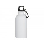 Oregon одностенная бутылка для воды с карабином, изготовленная из нержавеющей стали, сертифицированной по стандарту RCS, объемом 400 мл - Белый