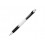 Шариковая ручка с резиновой накладкой Turbo, белый/черный, черные чернила