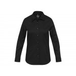 Citrine женская рубашка из твила - сплошной черный