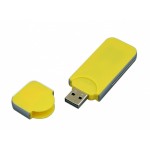 USB-флешка на 128 Гб в стиле I-phone, прямоугольнй формы, желтый