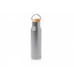 Термобутылка Мэйер из нержавеющей стали, с бамбуковой крышкой, серебристый