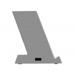 Беспроводная зарядка-подставка с подсветкой Glow box, серый (Р)