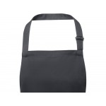 Фартук Andrea плотностью 240 г/м² с регулируемой завязкой на шее - Темно-серый