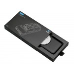 Магнитный беспроводной внешний аккумулятор со встроенными кабелями Мэни,быстаря зарядка, 10000 мАч, черный