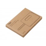 Бамбуковая багажная бирка с силиконовым чехлом Тагу, темно-синий