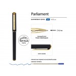 Ручка пластиковая шариковая Parliament, 0,7 мм, синие чернила, черный/золотистый