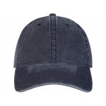 Графтон 6-панельная промытая кепка, темно-синий