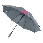 Зонт трость 23 Niel из переработанного ПЭТ-пластика, полуавтомат - Серый