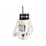 Трип Эви дорожная сумка для бутылок из переработанного материала объемом 2 л, кремовый