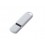 USB-флешка на 16 ГБ с покрытием soft-touch, белый