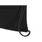 Шерпа рюкзак со шнурком из переработанной шерпы GRS объемом 9 л, черный