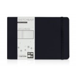 Скетчбук Sketch & Art в твердом переплете 213х146 мм, 80 л. белой бумаги 150 г/м2, черный