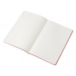 Блокнот Audrey А5 на сшивке в гибкой обложке софт-тач, красный