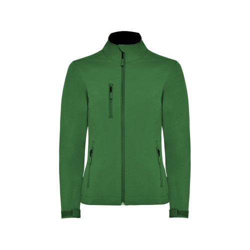 Куртка софтшелл Nebraska женская, бутылочный зеленый