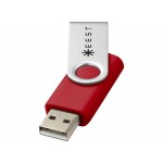USB-флешка на 16 Гб Rotate Basic, красный