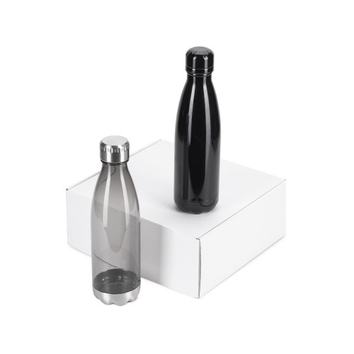 Подарочный набор с термосом и бутылкой Bottle set, черный