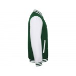 Бомбер утепленный California унисекс, бутылочный зеленый/белый