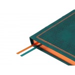 Ежедневник недатированный А5 Royal, зеленый с бронзовым срезом