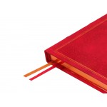 Ежедневник недатированный А5 Royal, красный с бронзовым срезом