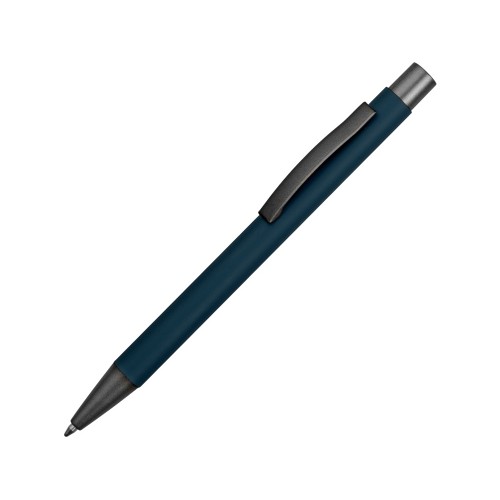 Ручка металлическая soft-touch шариковая Tender, цвет морской волны