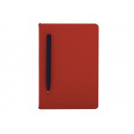 Бизнес-блокнот С3 софт-тач с магнитом, твердая обложка, 128 листов, красный
