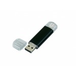 USB-флешка на 64 ГБ.c дополнительным разъемом Micro USB, черный