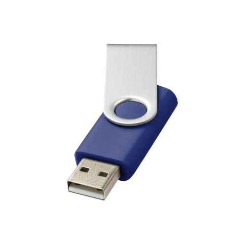 Флеш-карта Rotate USB 2.0 на 2 Гб, синий