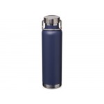 Бутылка для воды с вакуумной изоляцией Thor объемом 650 мл из переработанной нержавеющей стали, сертифицированной по стандарту RCS - Темно - синий