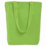 Сумка на молнии Zipper из хлопка 280 г c карманом на молнии спереди, зеленое яблоко