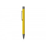 Ручка металлическая soft touch шариковая Tender, желтый/серый