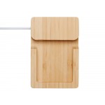 USB хаб Memo, 2*USB, 2*Type C, бамбук