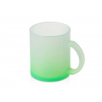Стеклянная матовая кружка Омбре с градиентом для сублимации, зеленое яблоко