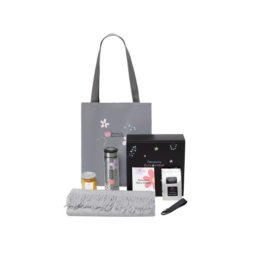 Подарочный набор Re:f. Walk с палантином, шопером и термосом
