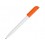 Ручка пластиковая шариковая Миллениум Color CLP, белый/оранжевый
