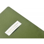 Еженедельник недатированный А6 Verde с нашивкой, зеленый