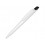 Ручка шариковая пластиковая Stream, белый/черный
