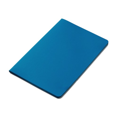Блокнот Audrey А5 на сшивке в гибкой обложке софт-тач, синий