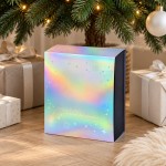 Подарочная коробка с голографическим шубером с печатью Aurora, XL вертикальный